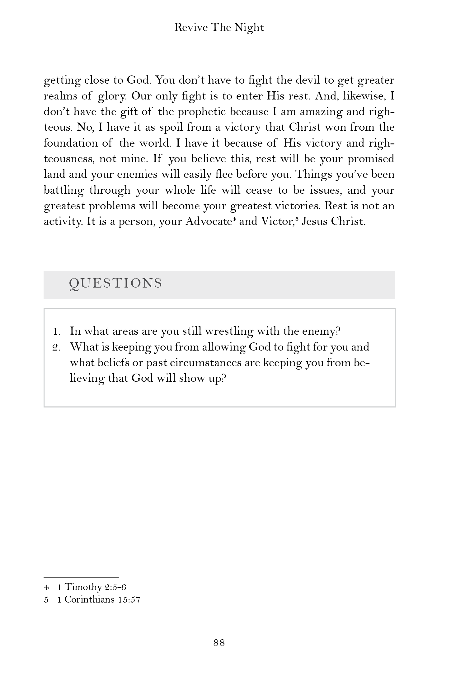 Revive the Night Chapter Questions Image