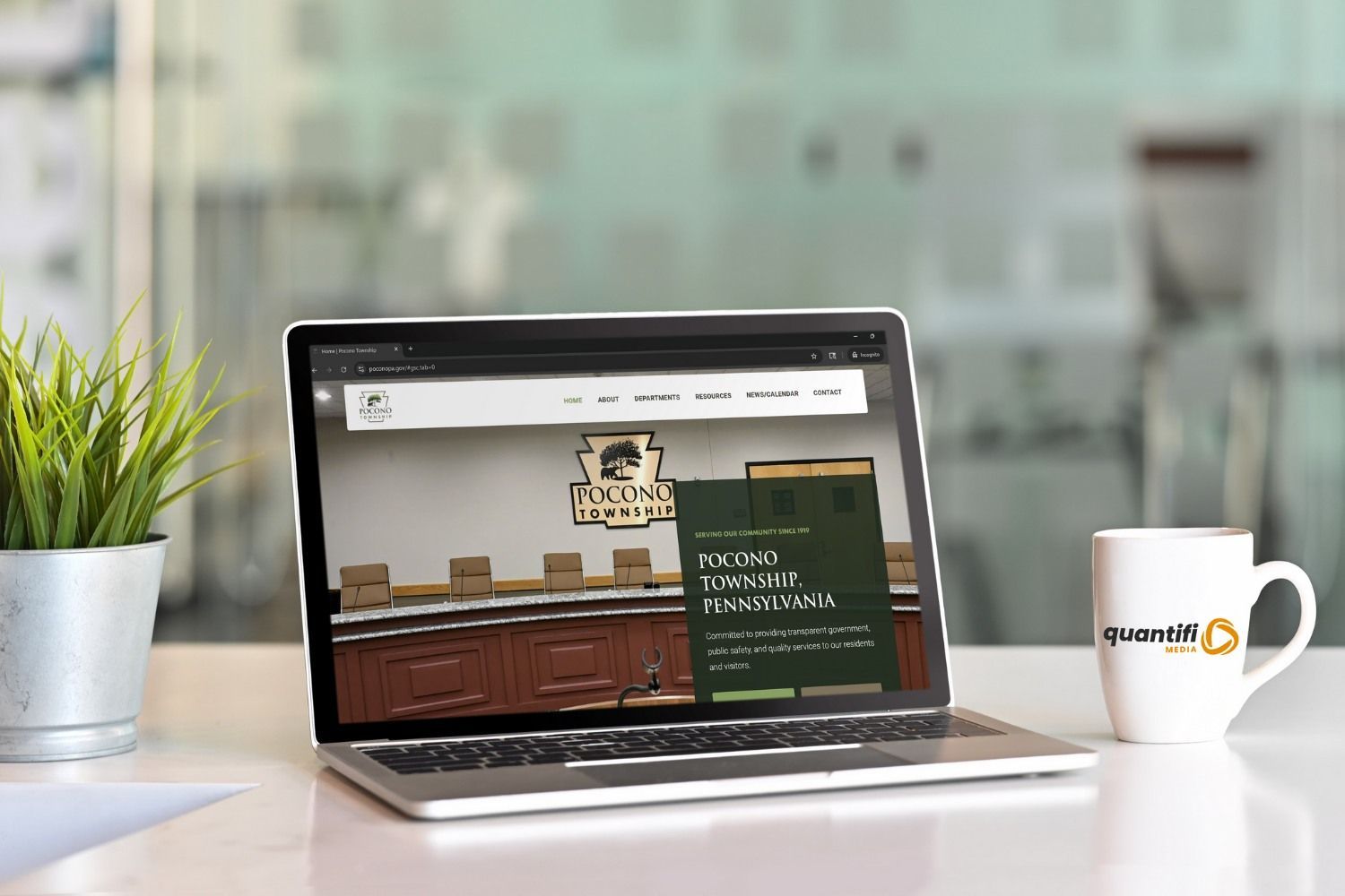 Pocono Township website design by Quantifi Media