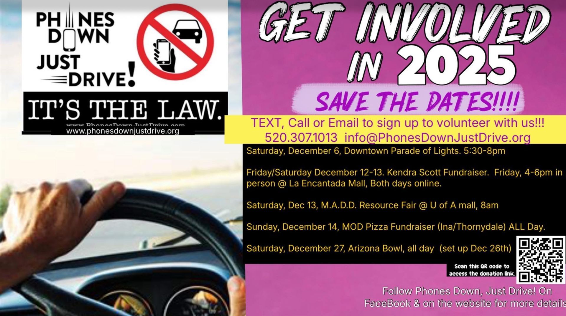 A poster that says `` want to get involved with in 2025 ''