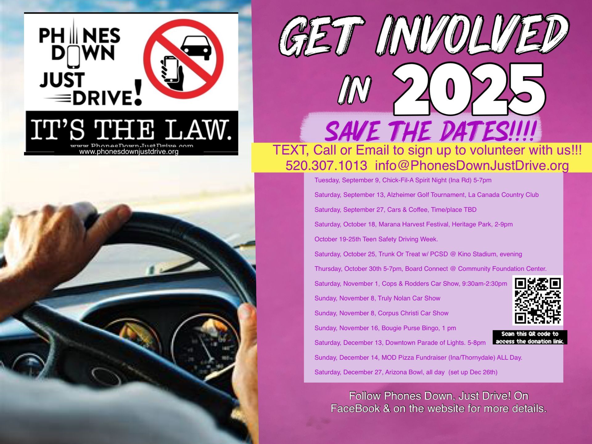 A poster that says `` want to get involved with in 2025 ''