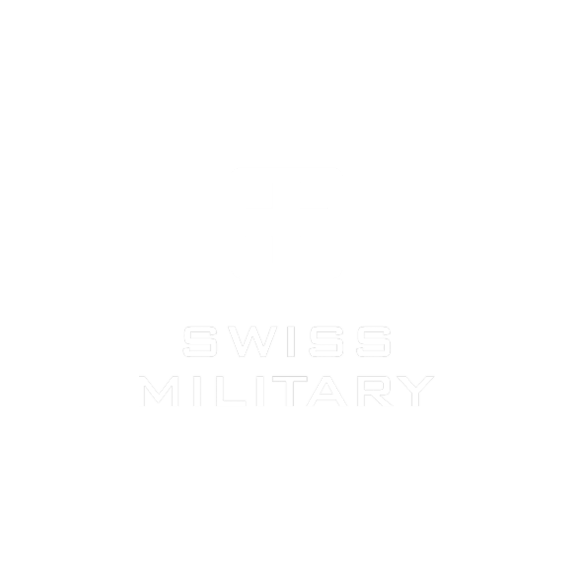 Un fond blanc avec les mots « militaire suisse » écrits dessus.