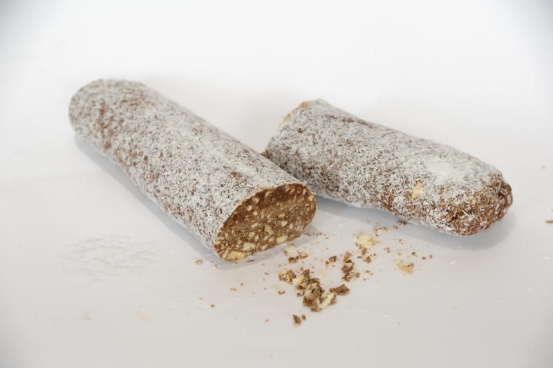 Dolce salame del re al cacao