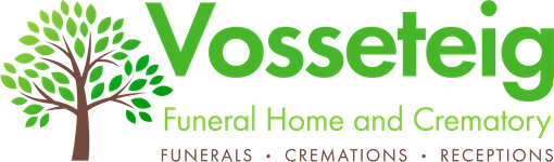 white funeral home logo