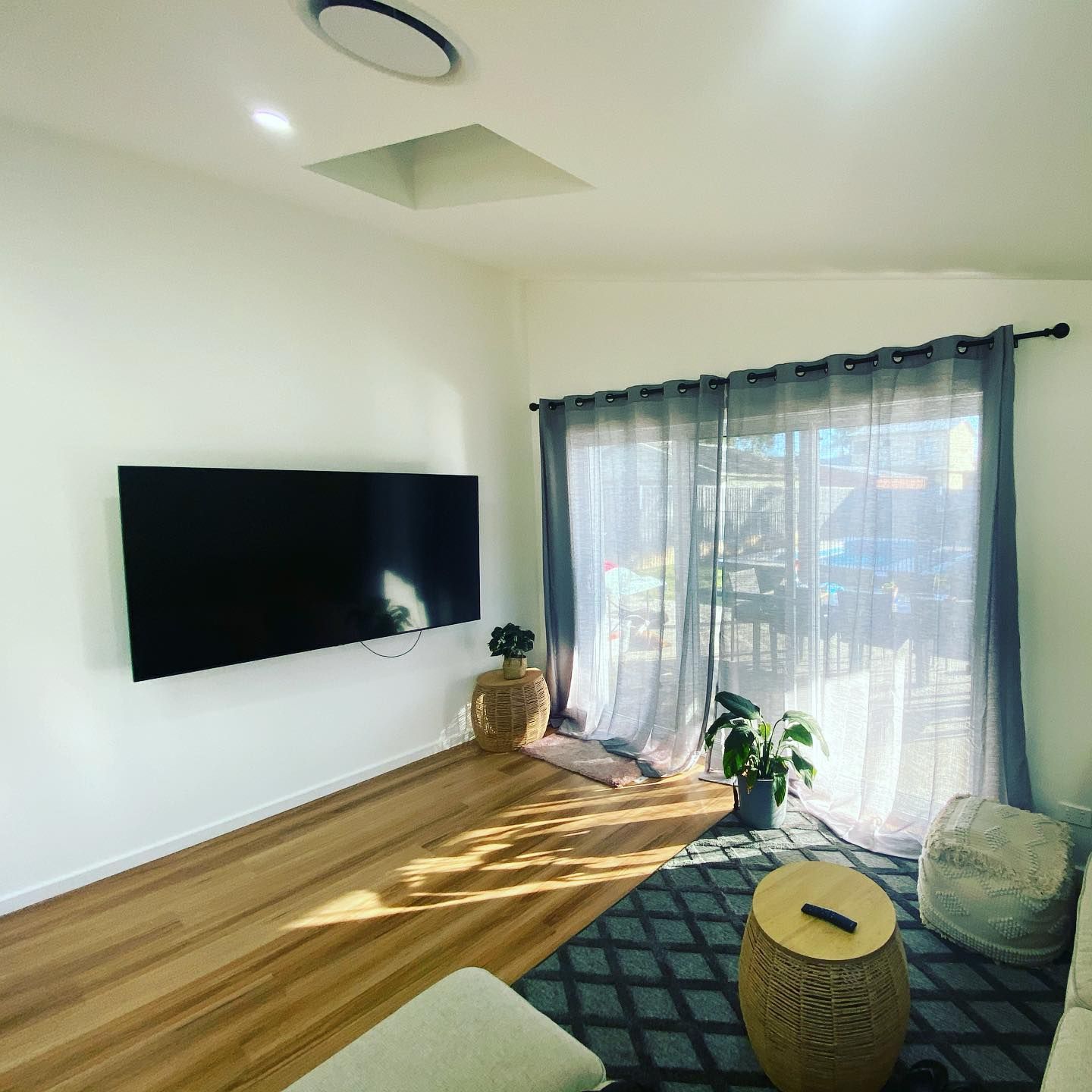 Clean Living Room With Timber Flooring - Professional Builder in Lake Macquarie, NSW