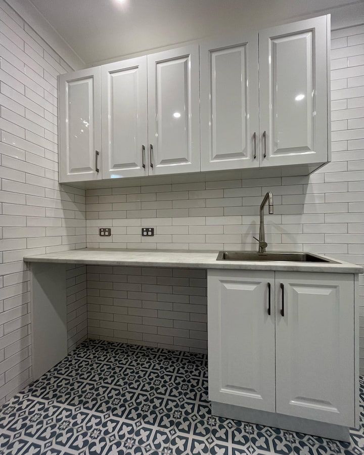 Light Grey Kitchen With Cabinets - Expert Kitchen Renovations in Newcastle, NSW