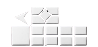 A bunch of white squares are stacked on top of each other on a white background.