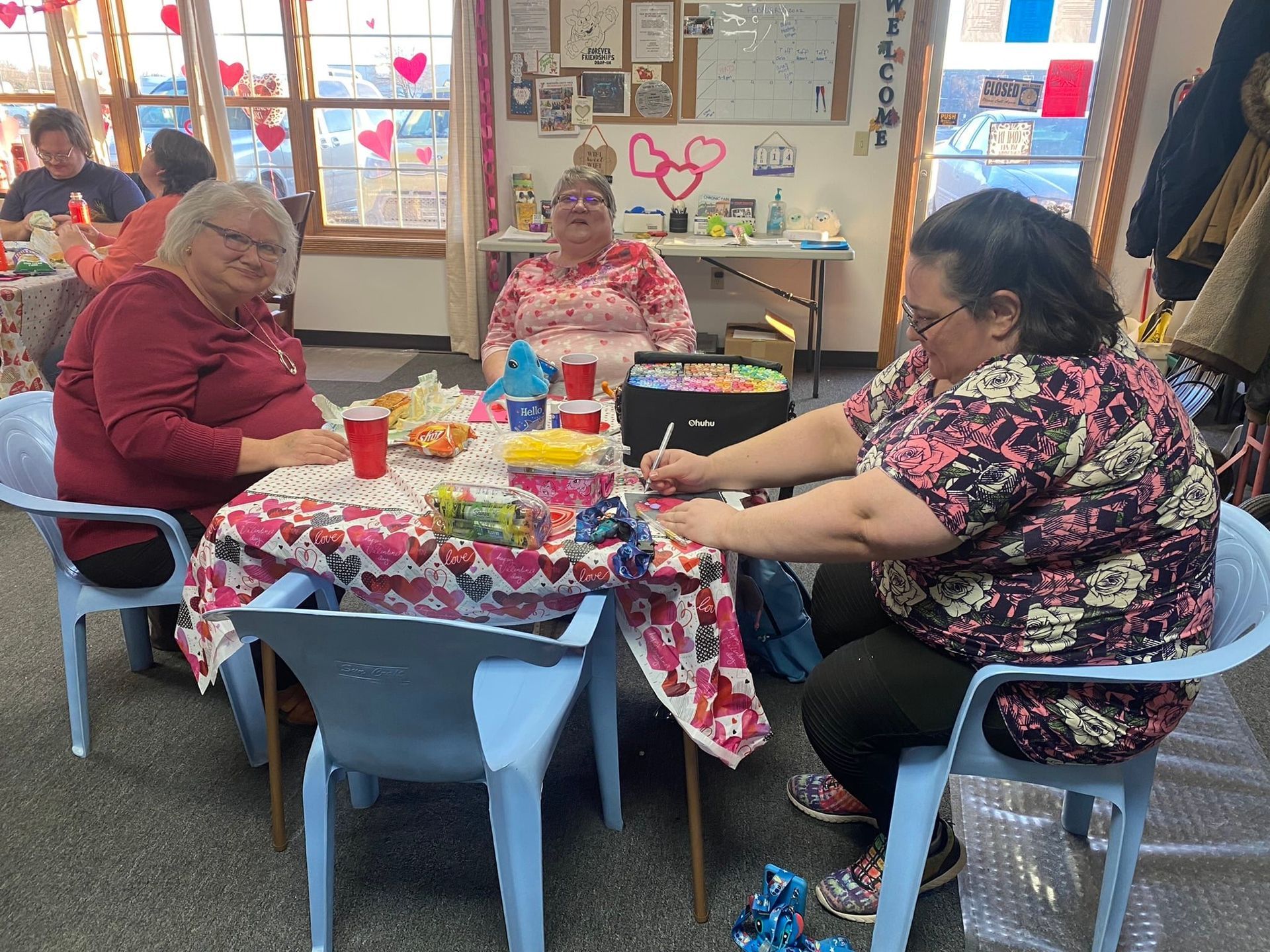 Ladies at table