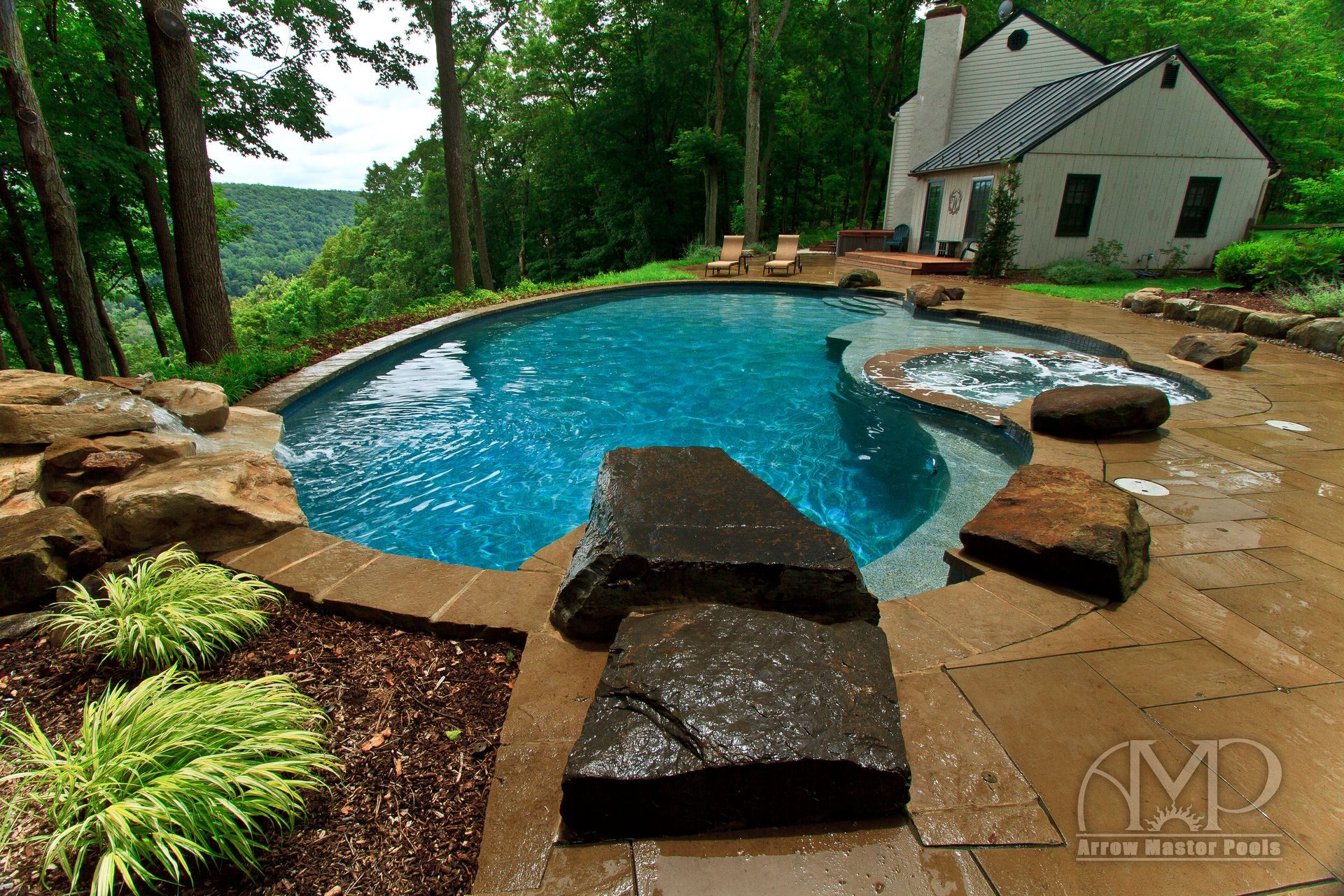 New Construction — Center Valley, PA — Arrow Master Pools