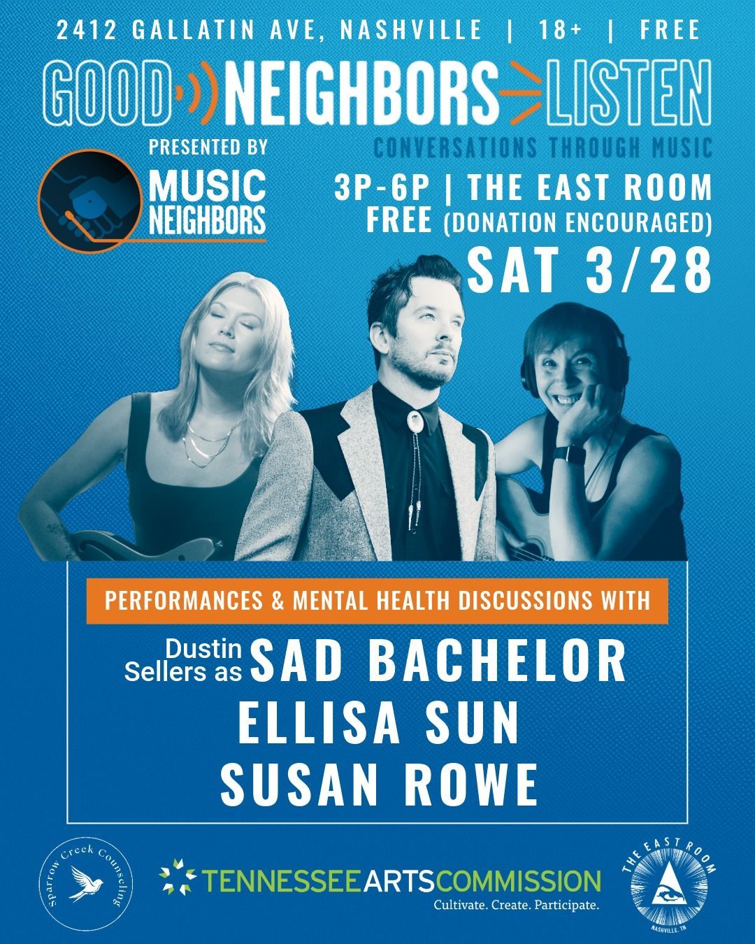 Sat 3/28 Good Neighbors Listen Concert