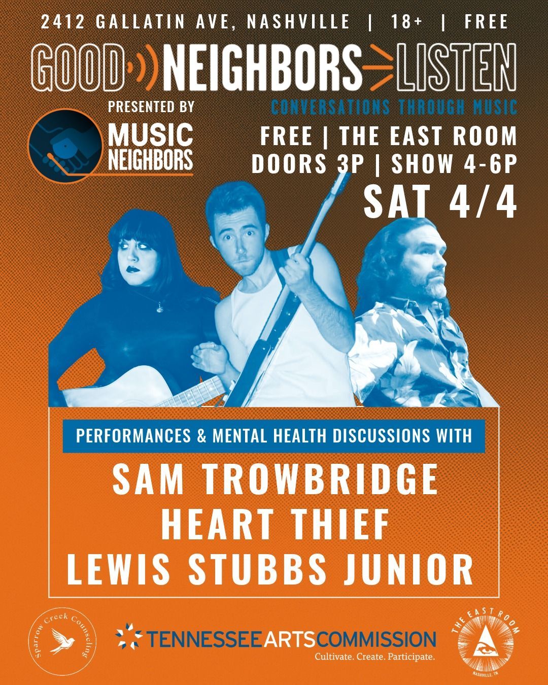 Sat 4/2 Good Neighbors Listen Concert