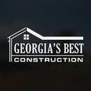 Logo for Georgia's Best Construction featuring a white house outline above text on a dark background.