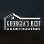 Logo for Georgia's Best Construction featuring a white house outline above text on a dark background.