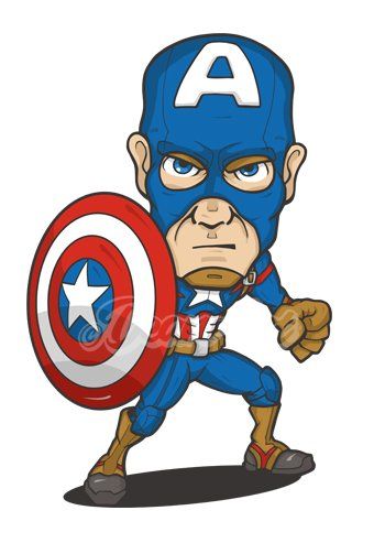 Captain America cartoon comic movie caricature