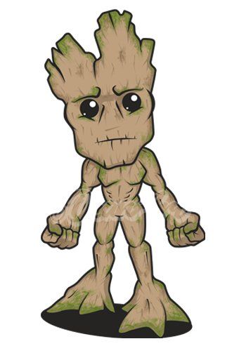 Groot cartoon comic movie caricature