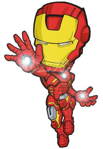 Ironman cartoon comic movie caricature