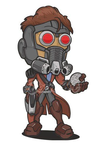 Star Lord cartoon comic movie caricature