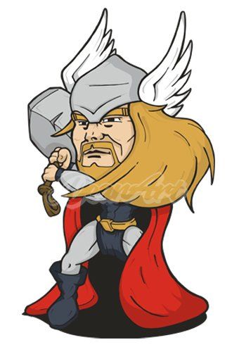 Thor cartoon comic movie caricature