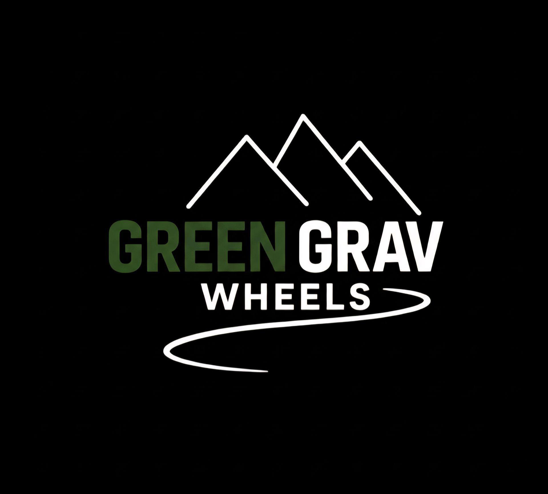 Logo van GreenGrav Wheels fietswielpictogram. De tekst luidt: