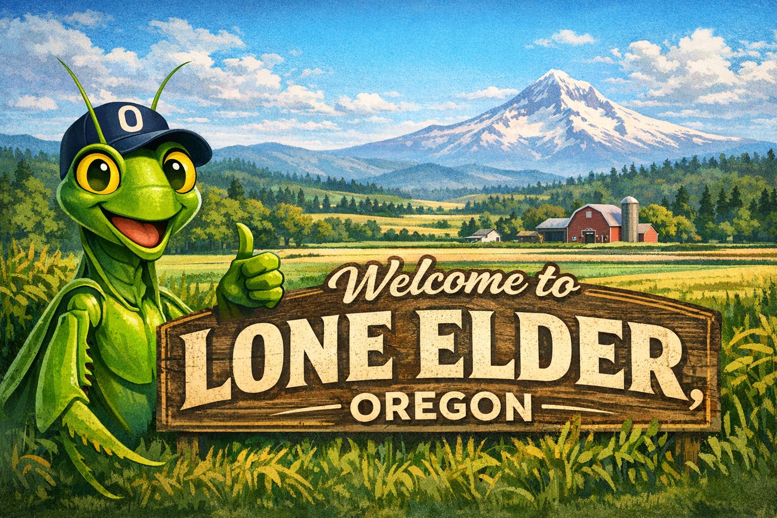 Manny the mantis welcome to Lone elder ad