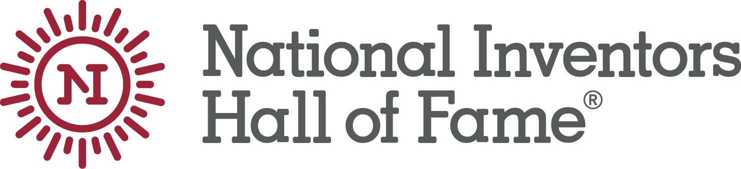 Logo of the National Inventors Hall of Fame. Features a sunburst with an