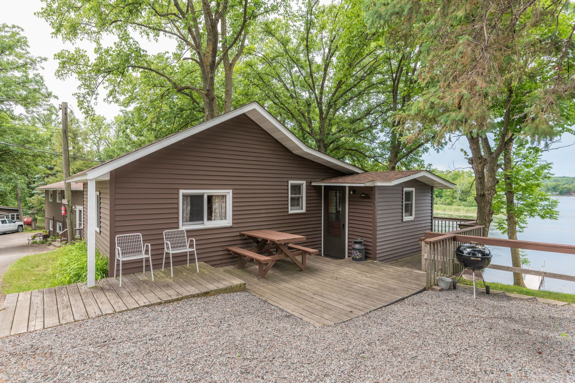 Cabin at Point Narrows Resort on Upper Gull Lake