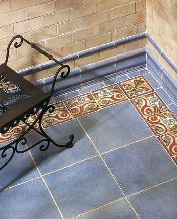 Liners — Blue Tiles With Patterns in Fresno, CA