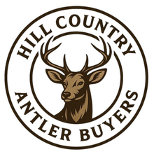Logo: Deer head with antlers inside a circle, 