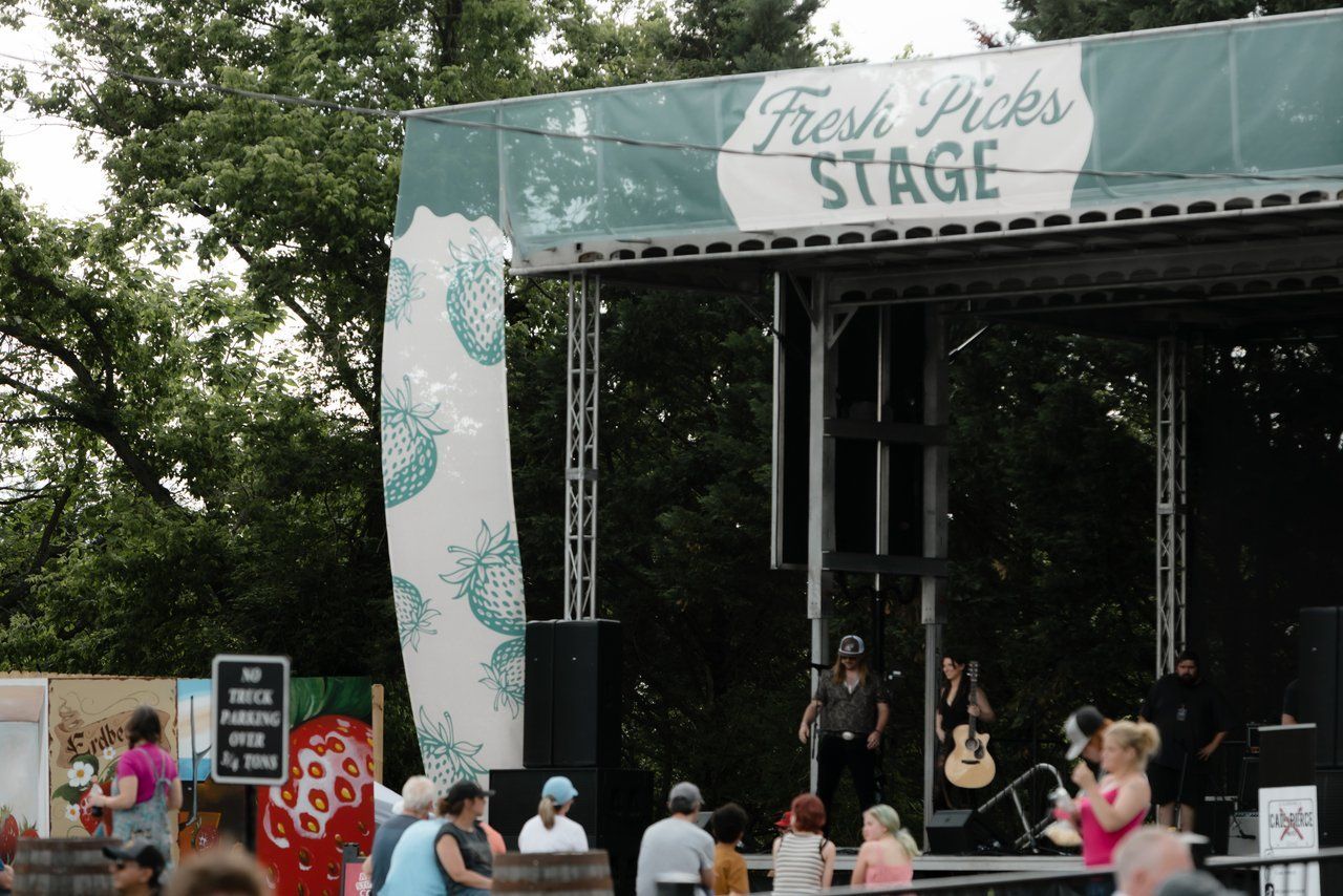 A live band performs on the 