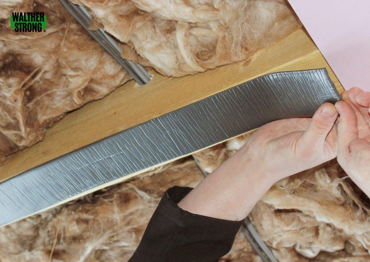 Tape to reduce noise between floors