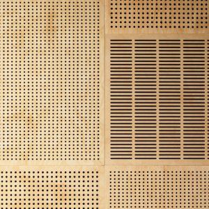 Perforated Drilled Acoustic Panels in Plywood