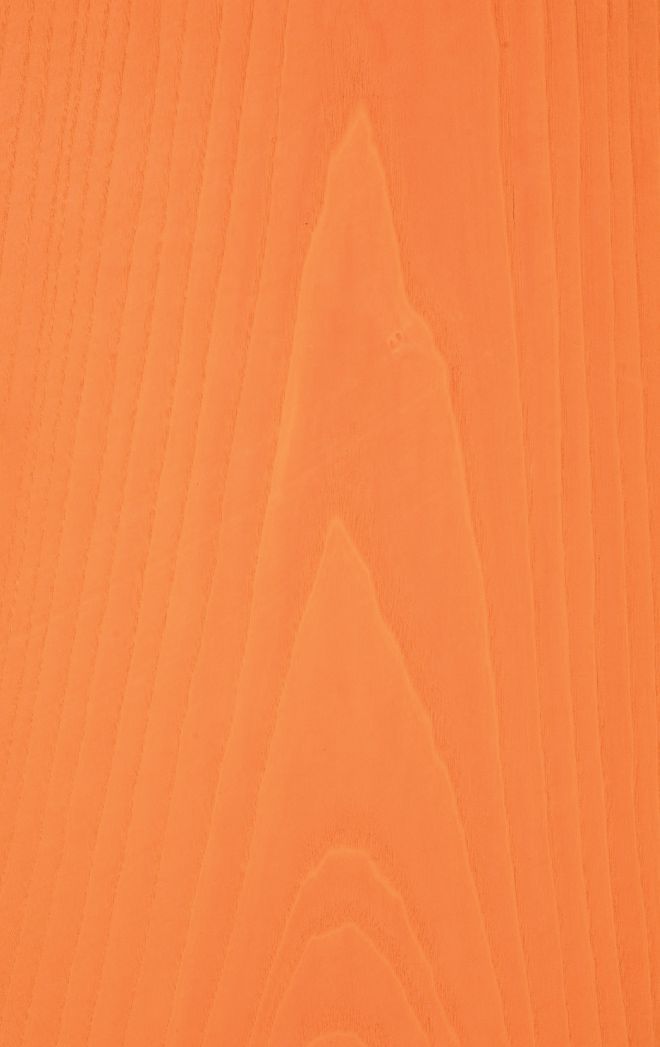 Orange coloured plywood panels