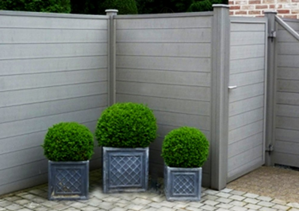 Grey Plastic Timber Fence