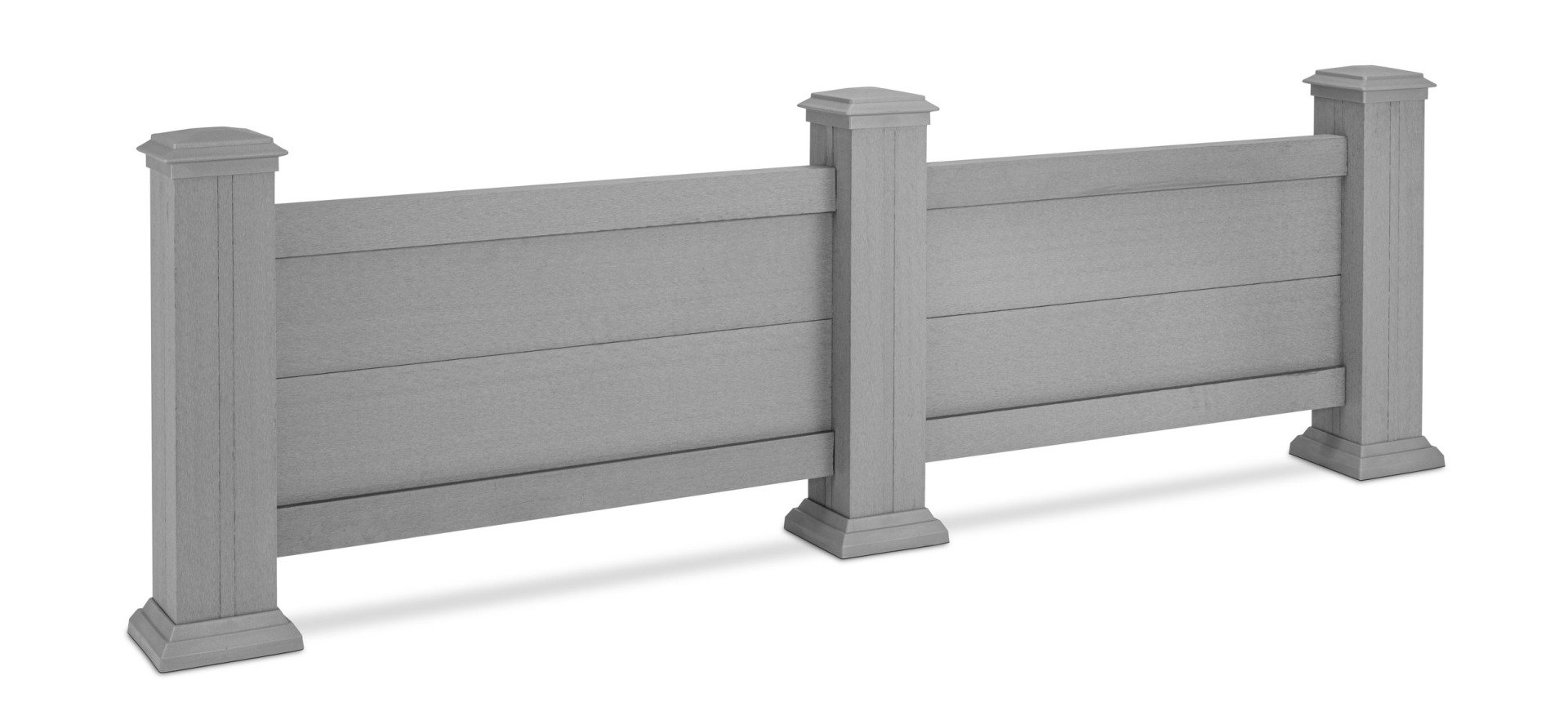 Wood Plastic Composite Fencing Kit Silver Grey