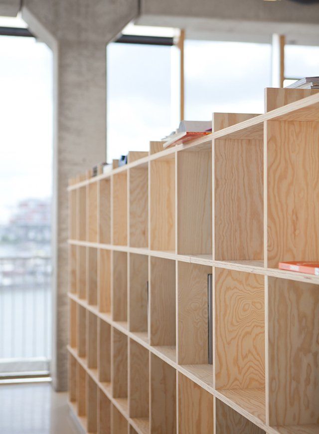 Pine Plywood Shelves & Bookcase