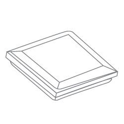 a black and white drawing of a square box on a white background .