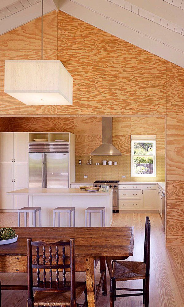 Douglas Fir Plywood kitchen interior