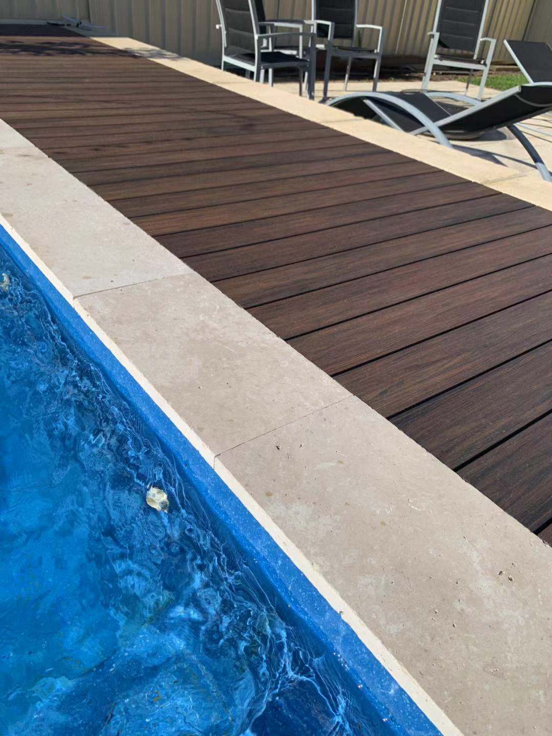 Outdoor Wood effect pathway