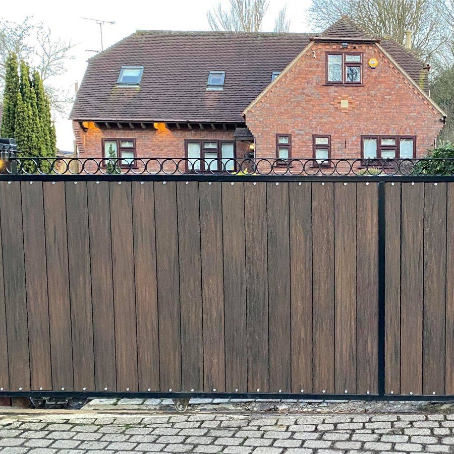 Plastic Wood timber stips for gates and driveways
