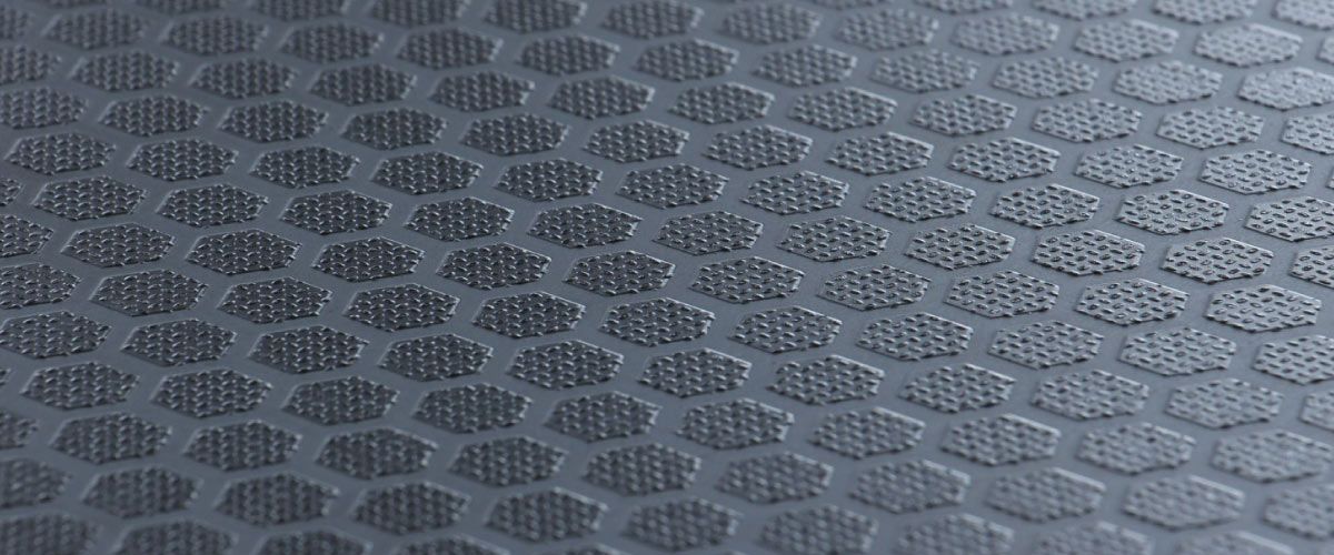 Hexagon Pattered Plywood Surface