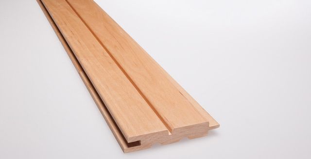 Grooved Timber for Sauna. Sauna Walls with Grooves.