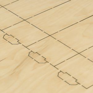 birch plywood interior glue for laser cutting and die making