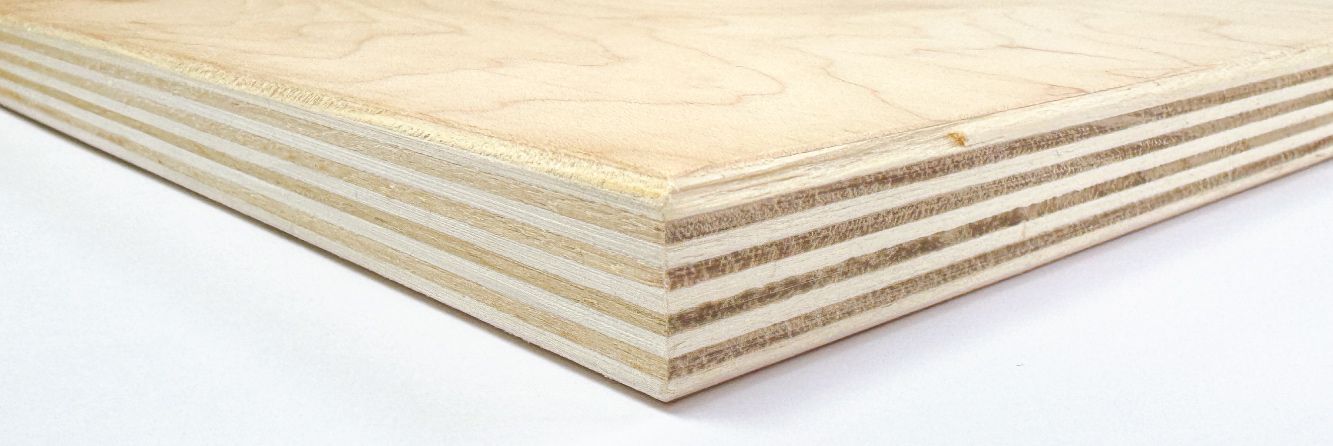 Maple faced plywood hardwood core