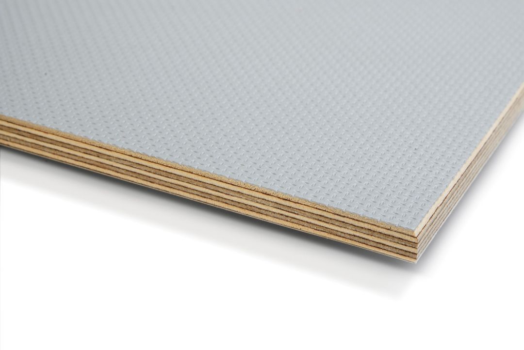 Phenol Mesh Birch Plywood in Light Grey