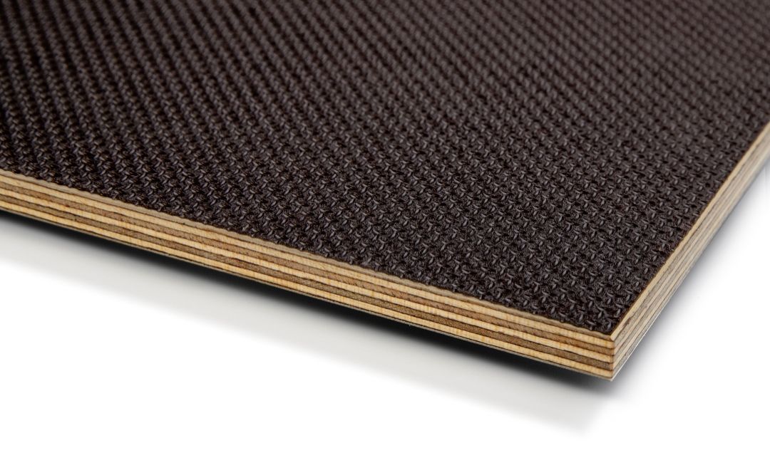 Dark Brown Phenol Mesh Faced Plywood Panel