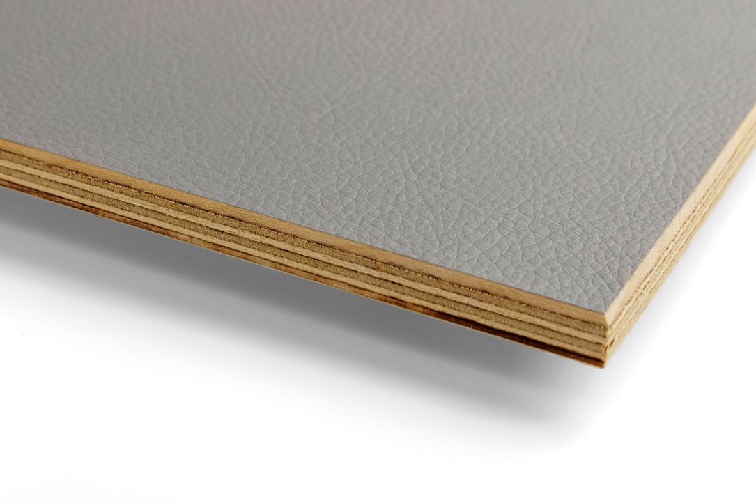 Dark grey Leather affect on Plywood
