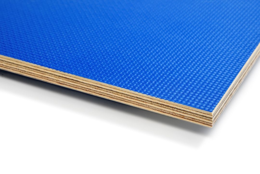 Blue phenol smooth mesh plywood