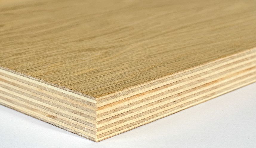 Oak faced birch plywood