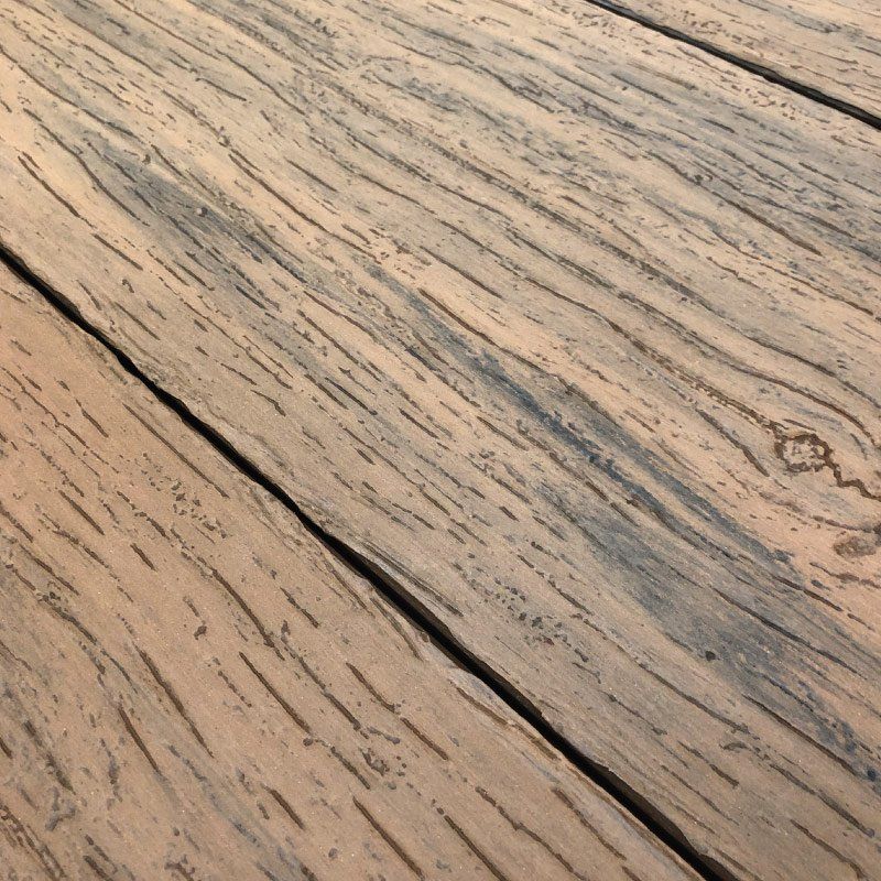 Textured Wide Plastic Composite Decking Boards