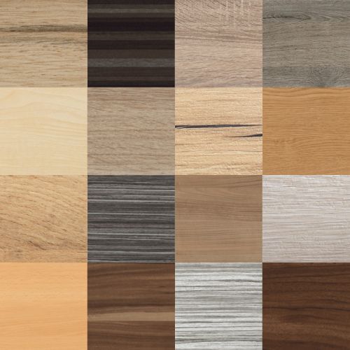 Wood effect laminate on plywood core