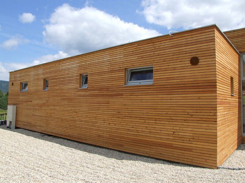Machined Larch Cladding